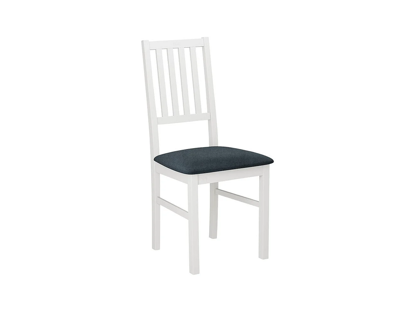 Silla Victorville 170, Gris|Blanco, 90x43x49cm, Tapiz, De madera, Madera