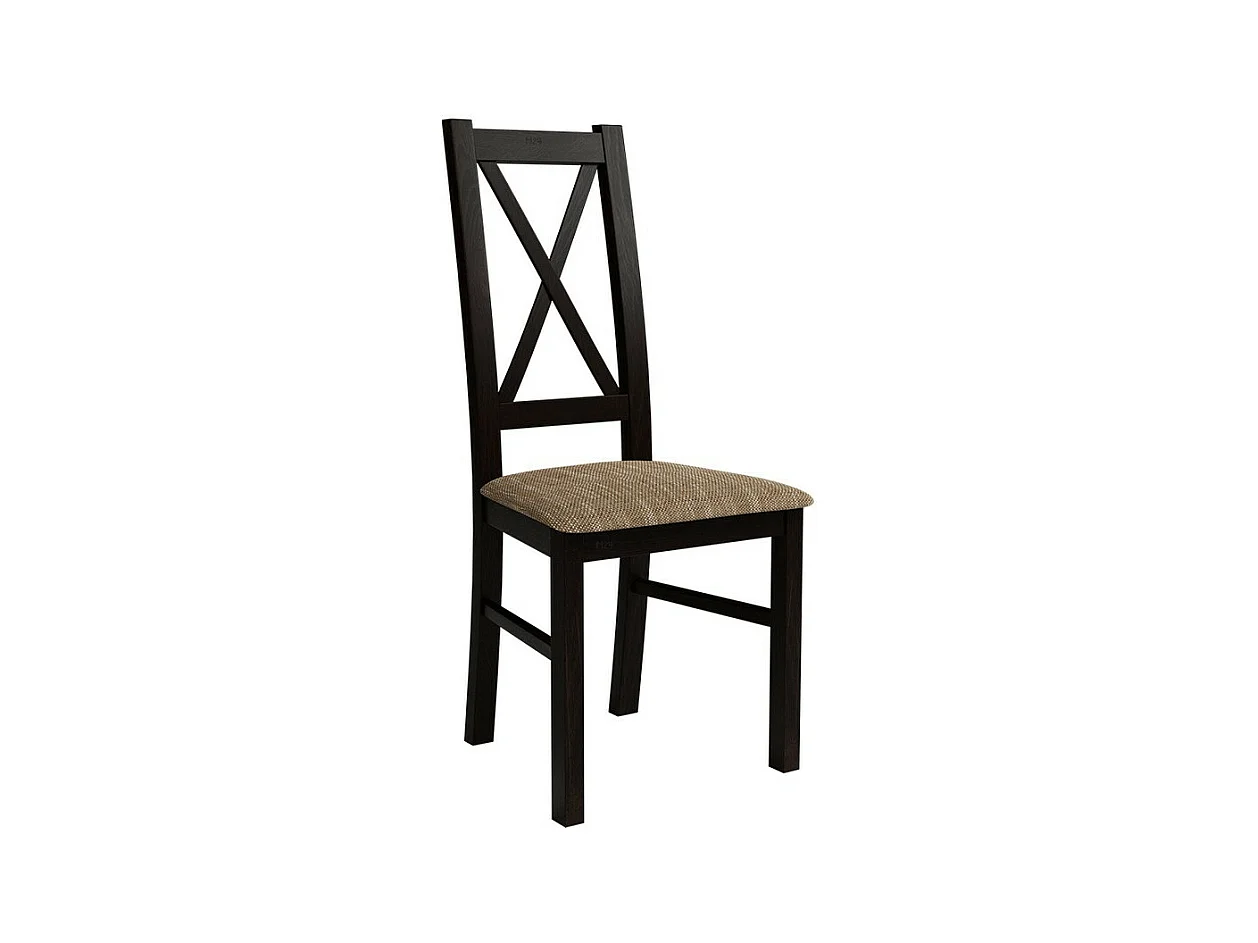 Sedia Sparks 117, Marrone|Wenge, 95x46x40cm, Arazzo, Di legno, Legno