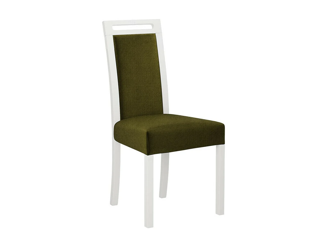 Silla Victorville 162, Verde|Blanco, 96x45x41cm, Tapiz, De madera, Madera