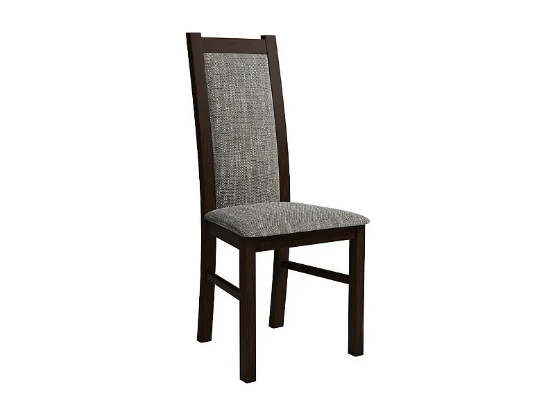 Silla Sparks 116, Gris|Nuez, 95x44x40cm, Tapiz, De madera, Madera