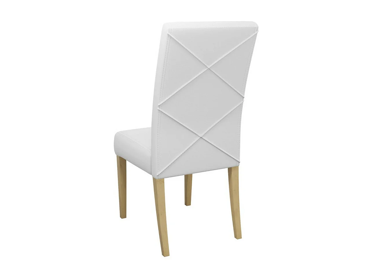 Silla Sparks 184, Blanco|Roble Sonoma, 105x45x42cm, Cuero ecológico, De madera, Madera
