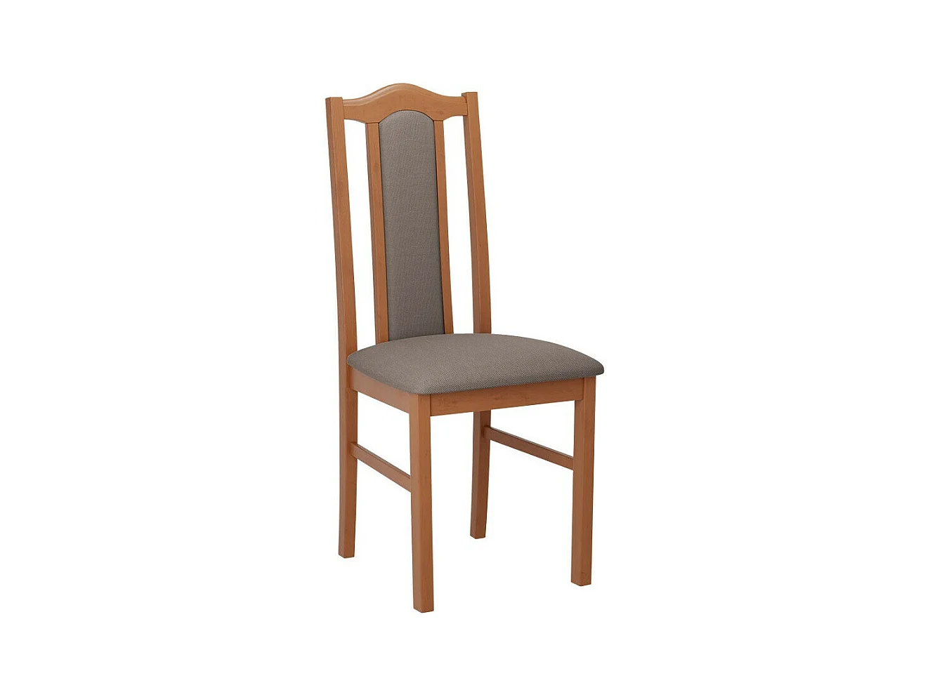 Sedia Victorville 144, Ontano|Nocciola, 97x43x40cm, Arazzo, Di legno, Legno