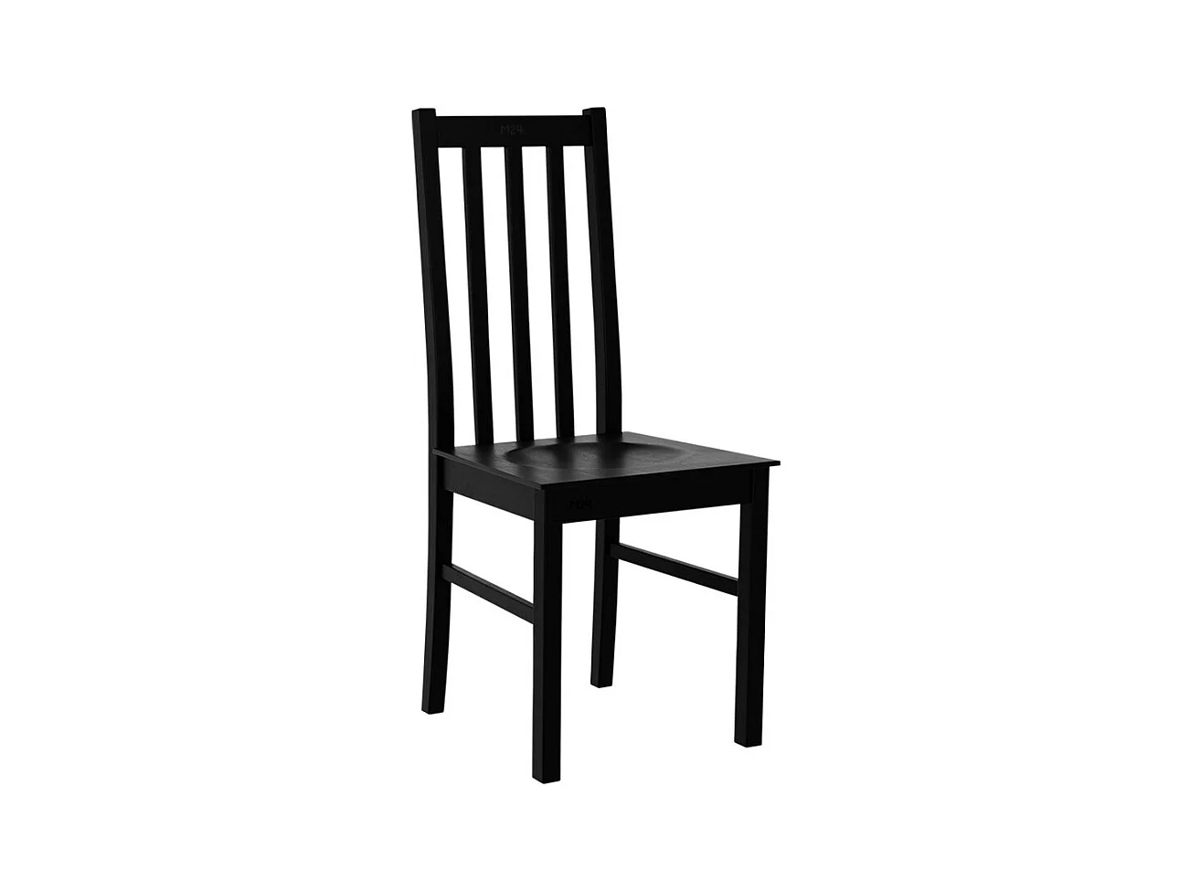 Chaise Victorville 115, Noir, 94x43x46cm, Bois, En bois, Mobilier déjà assemblé