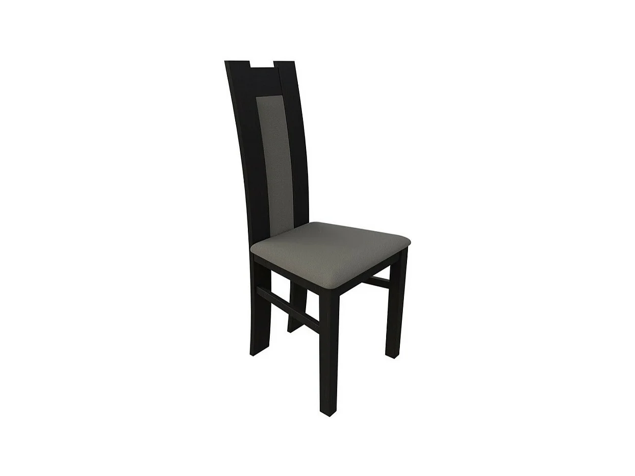 Sedia Sparks 109, 96x46x40cm, Eco pelle, Di legno, Legno