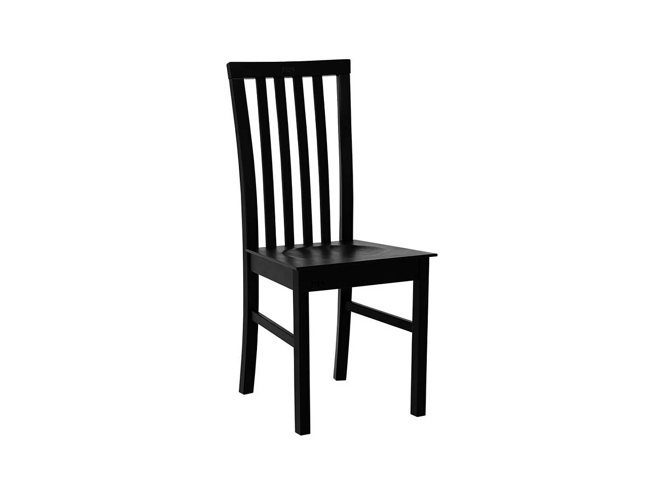 Chaise Victorville 159, Noir, 93x43x40cm, Bois, En bois, Mobilier déjà assemblé
