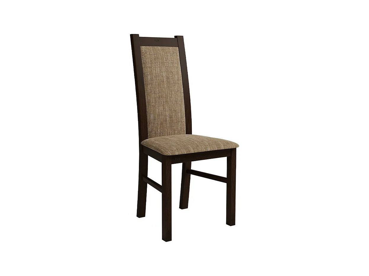 Silla Sparks 116, Marrón|Nuez, 95x44x40cm, Tapiz, De madera, Madera
