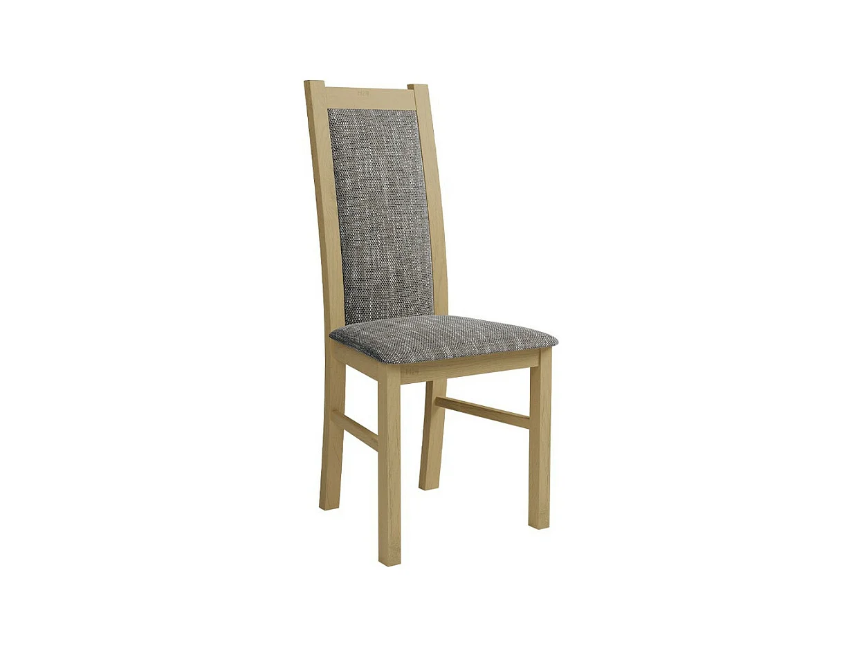 Sedia Sparks 116, Grigio|Sonoma quercia, 95x44x40cm, Arazzo, Di legno, Legno