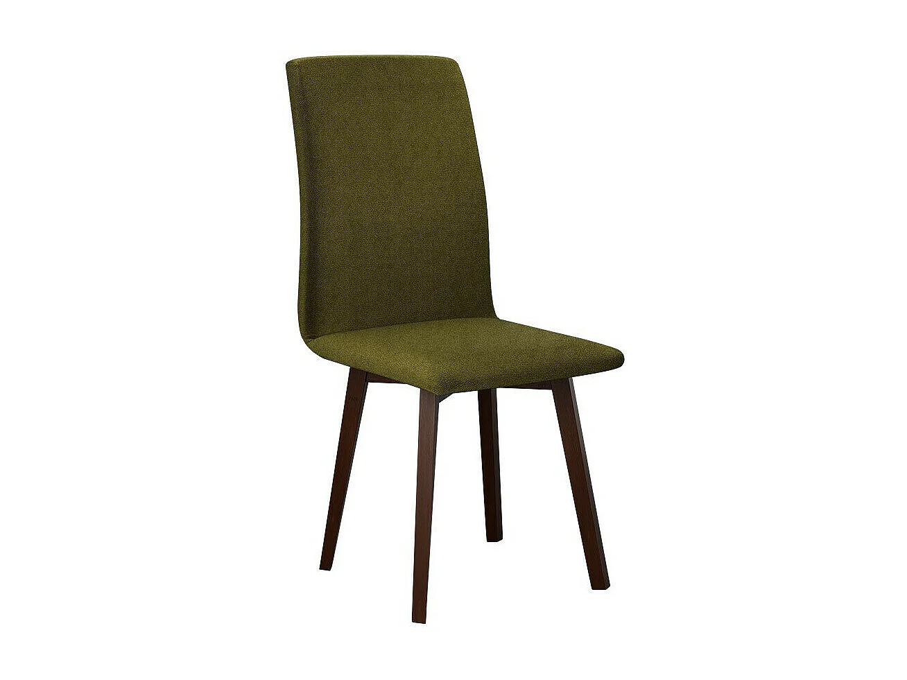 Silla Victorville 269, Verde|Nuez, 90x43x40cm, Tapiz, De madera, Madera