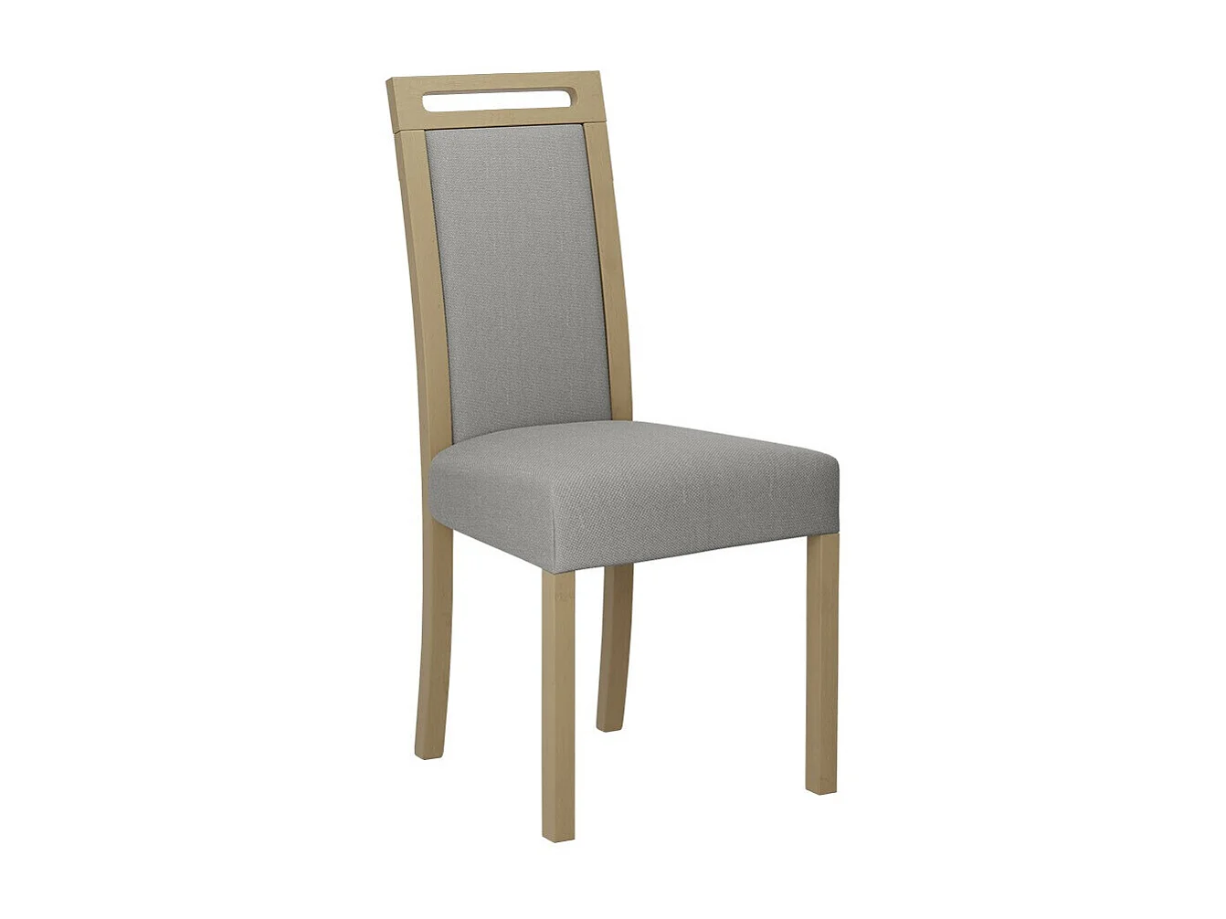 Chaise Victorville 162, Sonoma chêne|Gris clair, 96x45x41cm, Tissu, En bois, Bois
