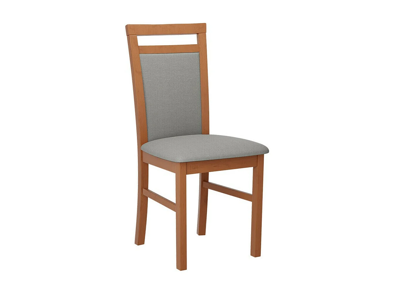 Silla Victorville 154, Aliso|Gris claro, 93x43x40cm, Tapiz, De madera, Madera