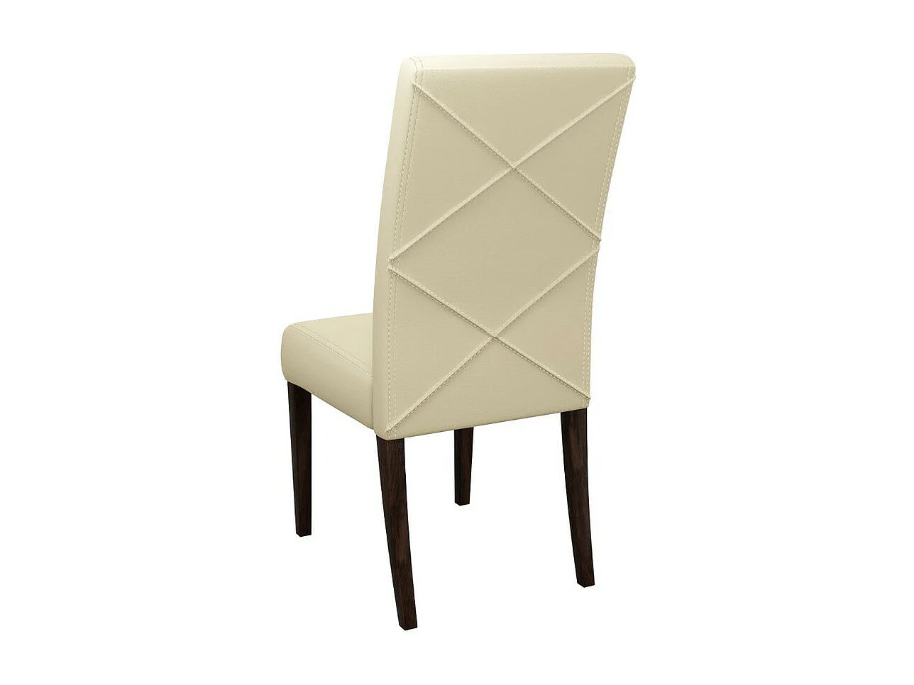 Chaise Sparks 184, Noix|Crème, 105x45x42cm, Faux cuir, En bois, Bois