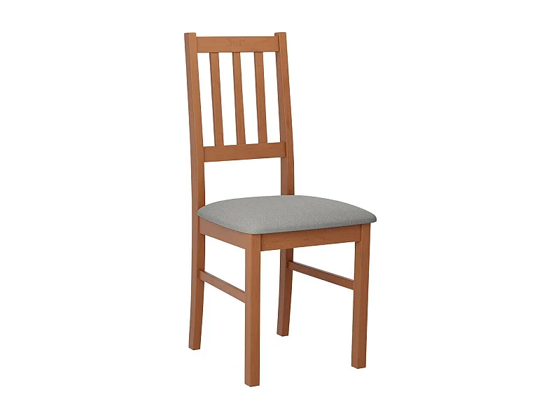 Silla Victorville 146, Gris claro|Aliso, 94x43x40cm, Tapiz, De madera, Madera