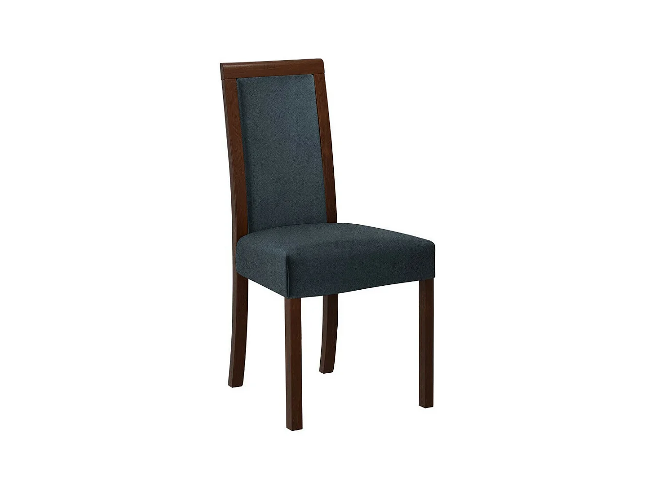 Chaise Victorville 161, Noix|Gris, 93x45x41cm, Tapisserie, En bois, Bois