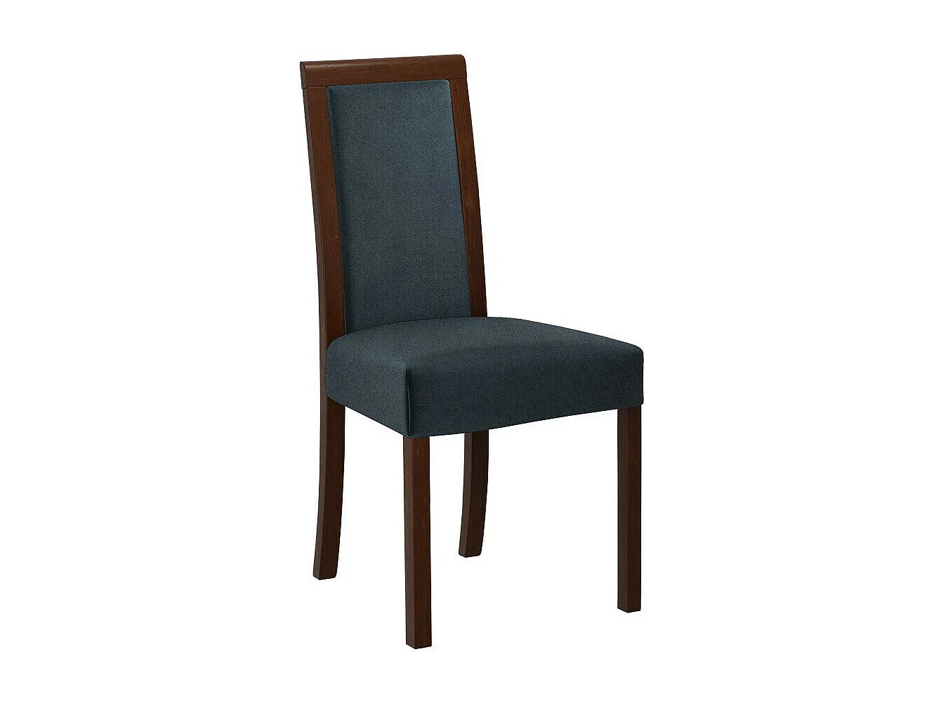 Silla Victorville 161, Nuez|Gris, 93x45x41cm, Tapiz, De madera, Madera