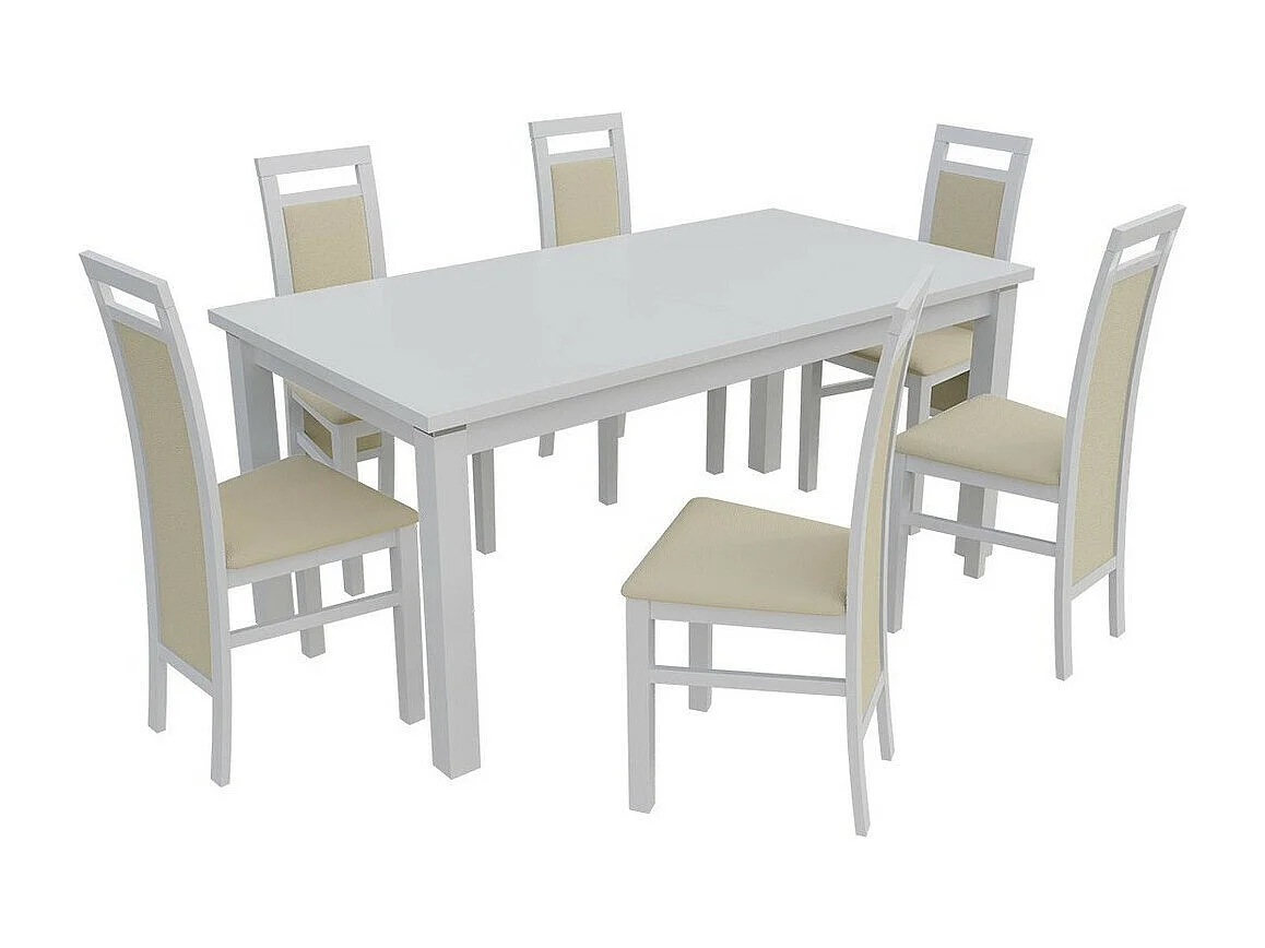 Silla Sparks 100, 97x46x40cm, Cuero ecológico, De madera, Madera