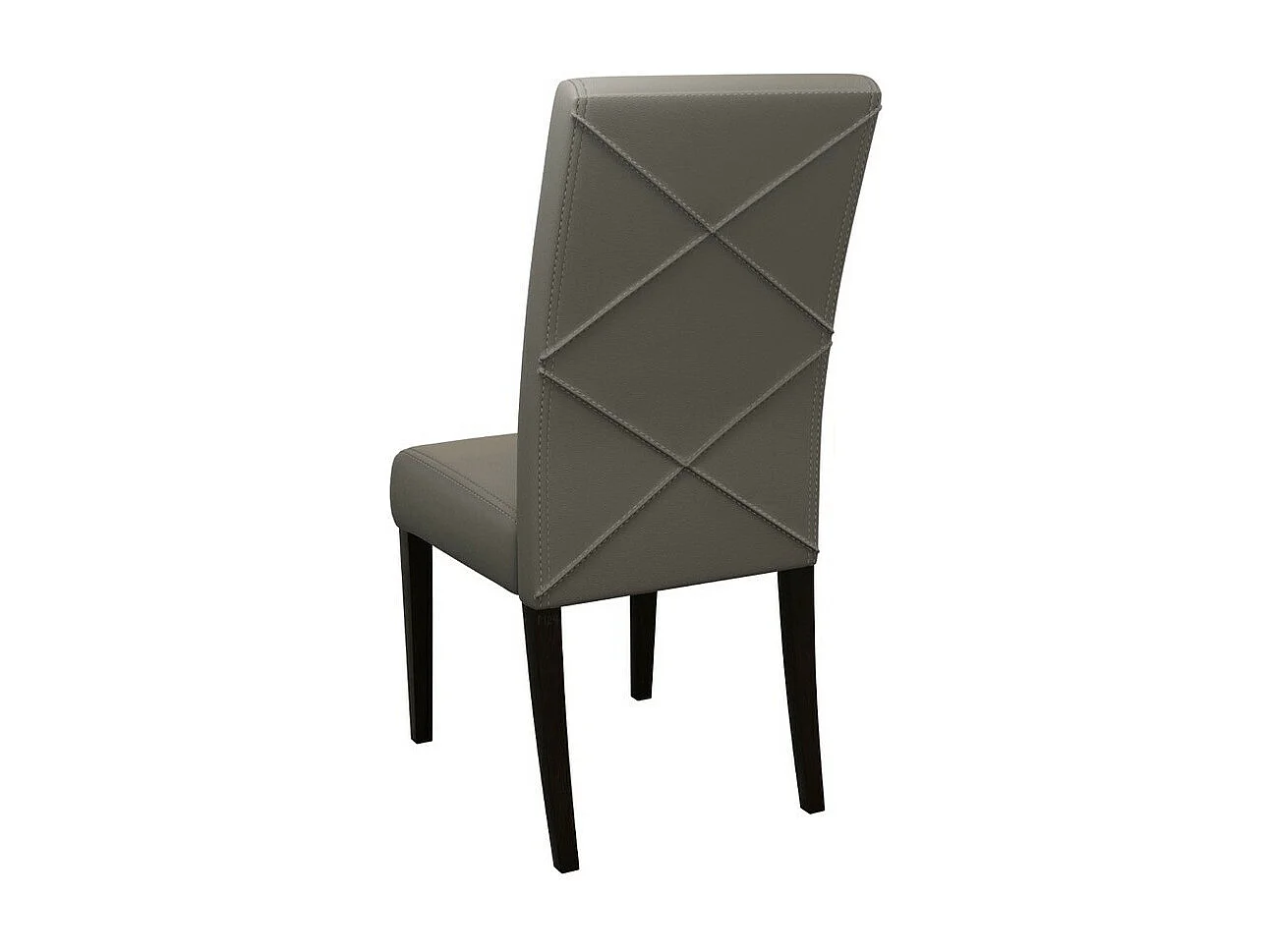 Silla Sparks 184, Marrón|Wengué, 105x45x42cm, Cuero ecológico, De madera, Madera