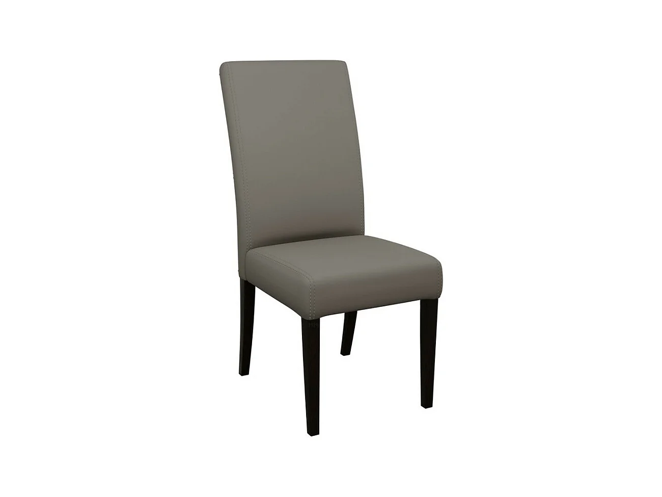 Chaise Sparks 184, Wengué|Marron, 105x45x42cm, Faux cuir, En bois, Bois