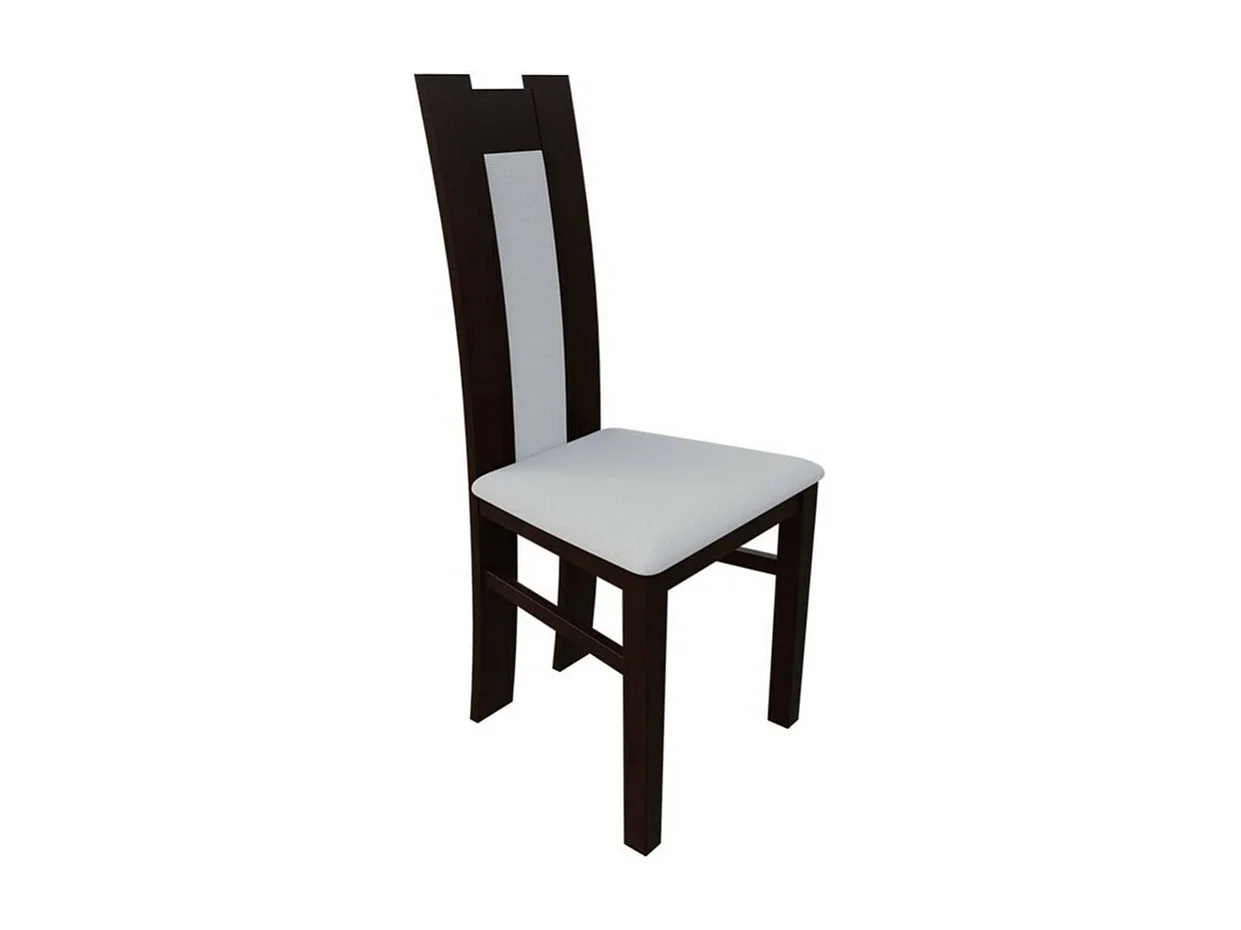 Chaise Sparks 109, 96x46x40cm, Faux cuir, En bois, Bois