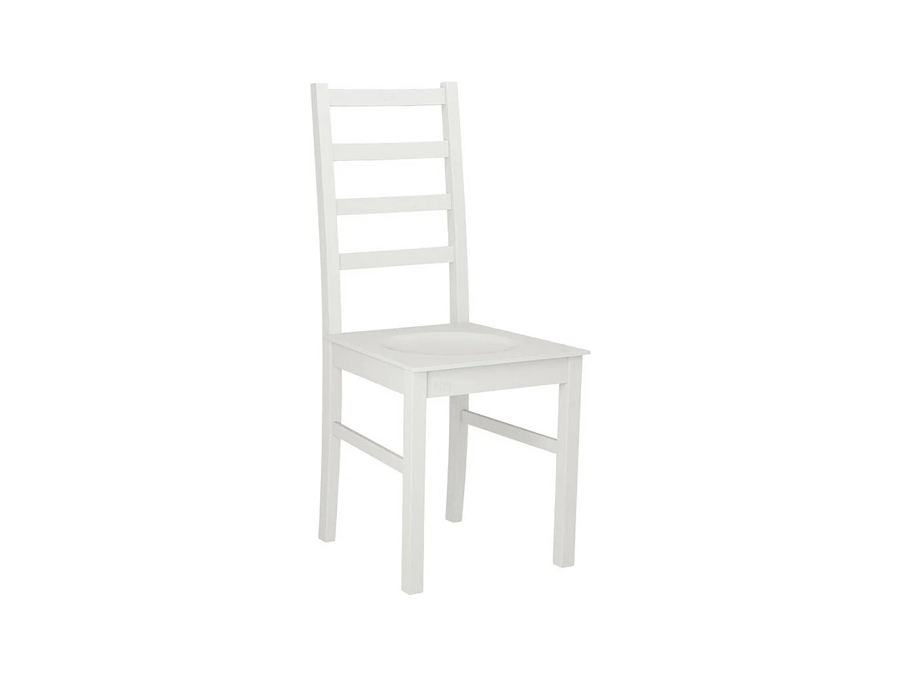 Silla Victorville 136, Blanco, 94x43x40cm, Madera, De madera, Muebles ya montados