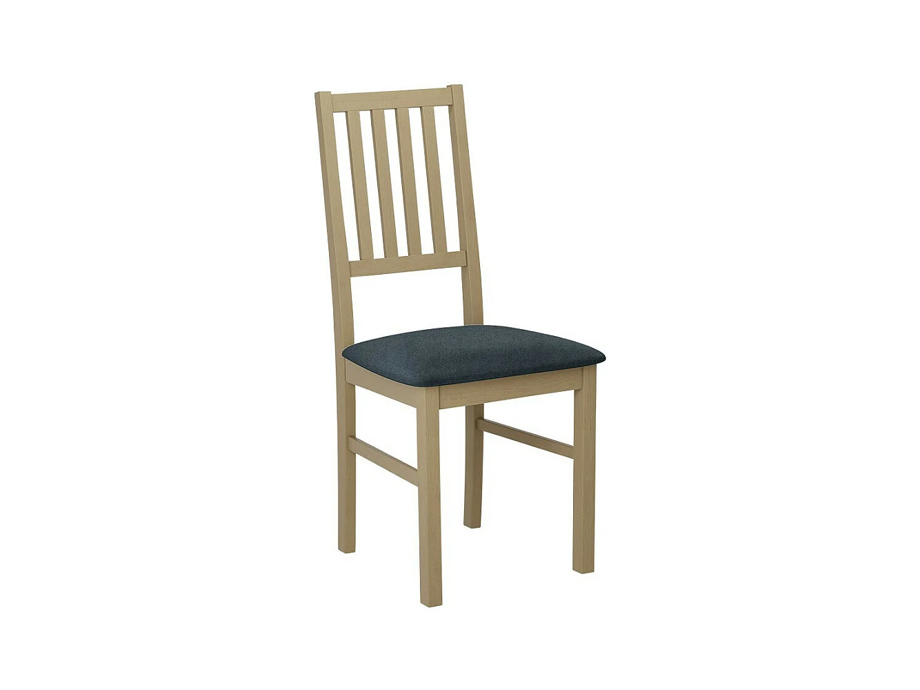 Silla Victorville 170, Roble Sonoma|Gris, 90x43x49cm, Tapiz, De madera, Madera