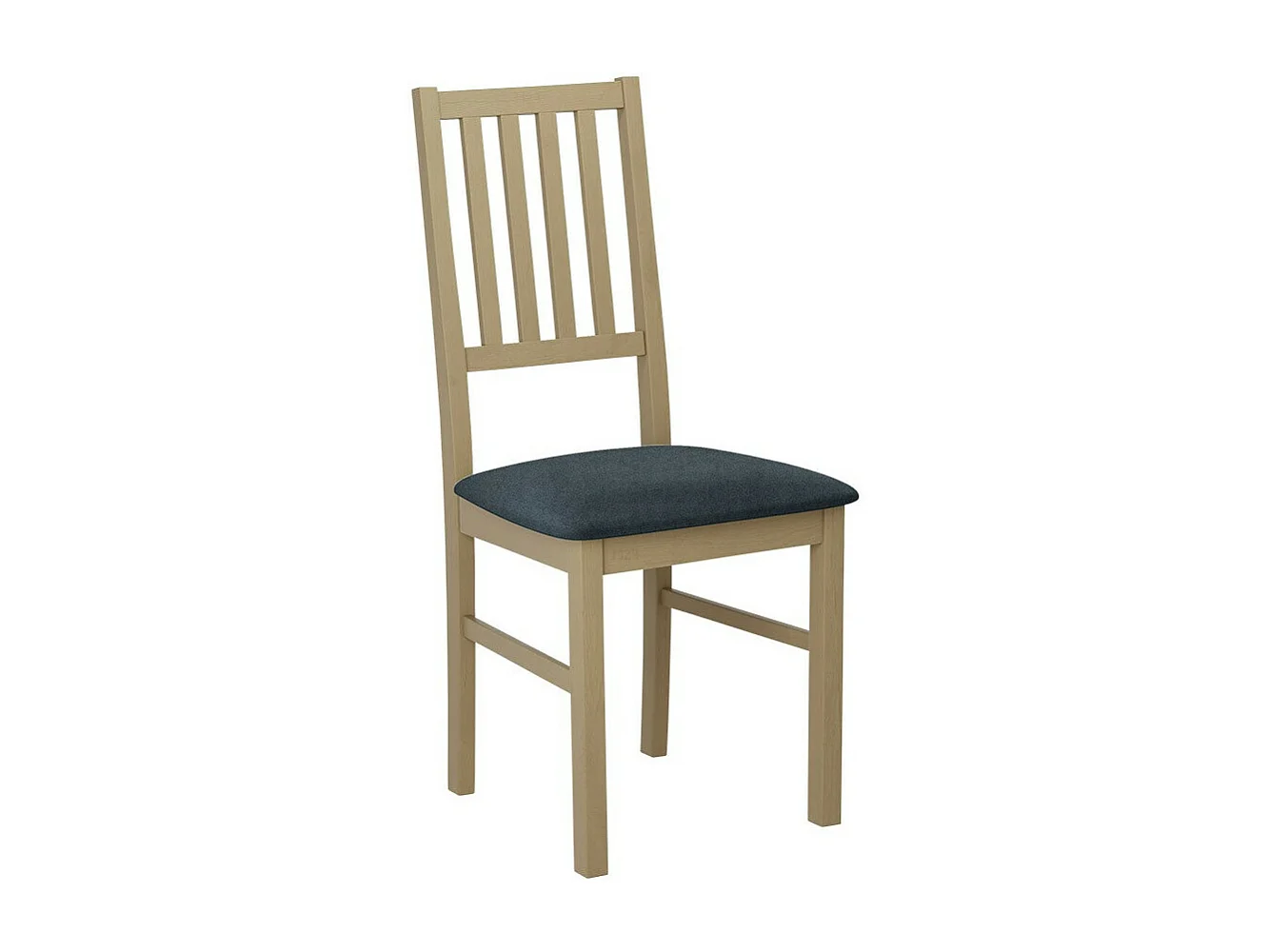 Silla Victorville 170, Roble Sonoma|Gris, 90x43x49cm, Tapiz, De madera, Madera