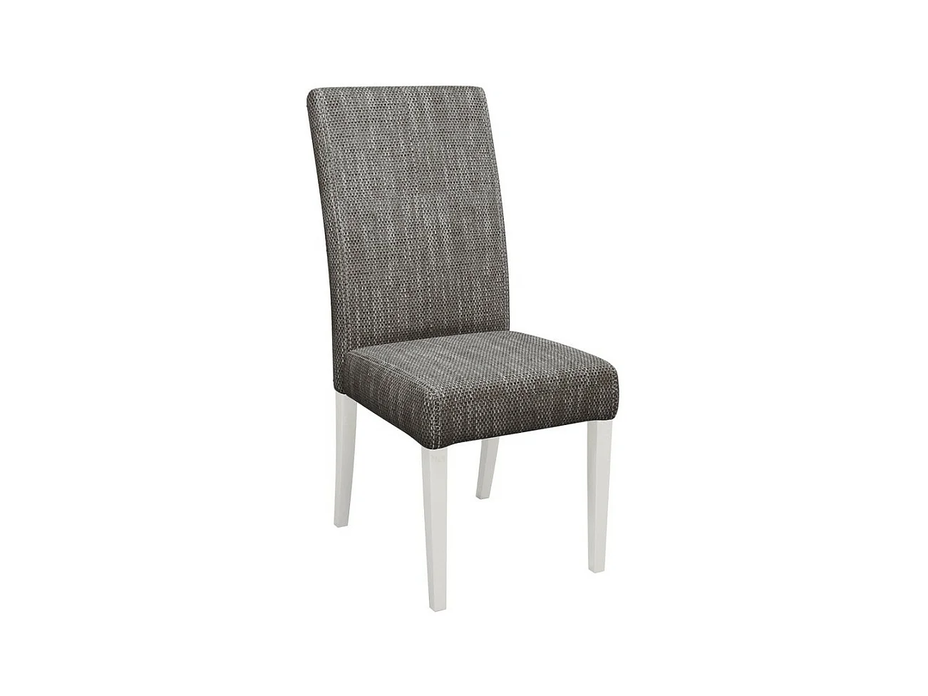 Chaise Sparks 184, Blanc|Gris, 105x45x42cm, Tapisserie, En bois, Bois