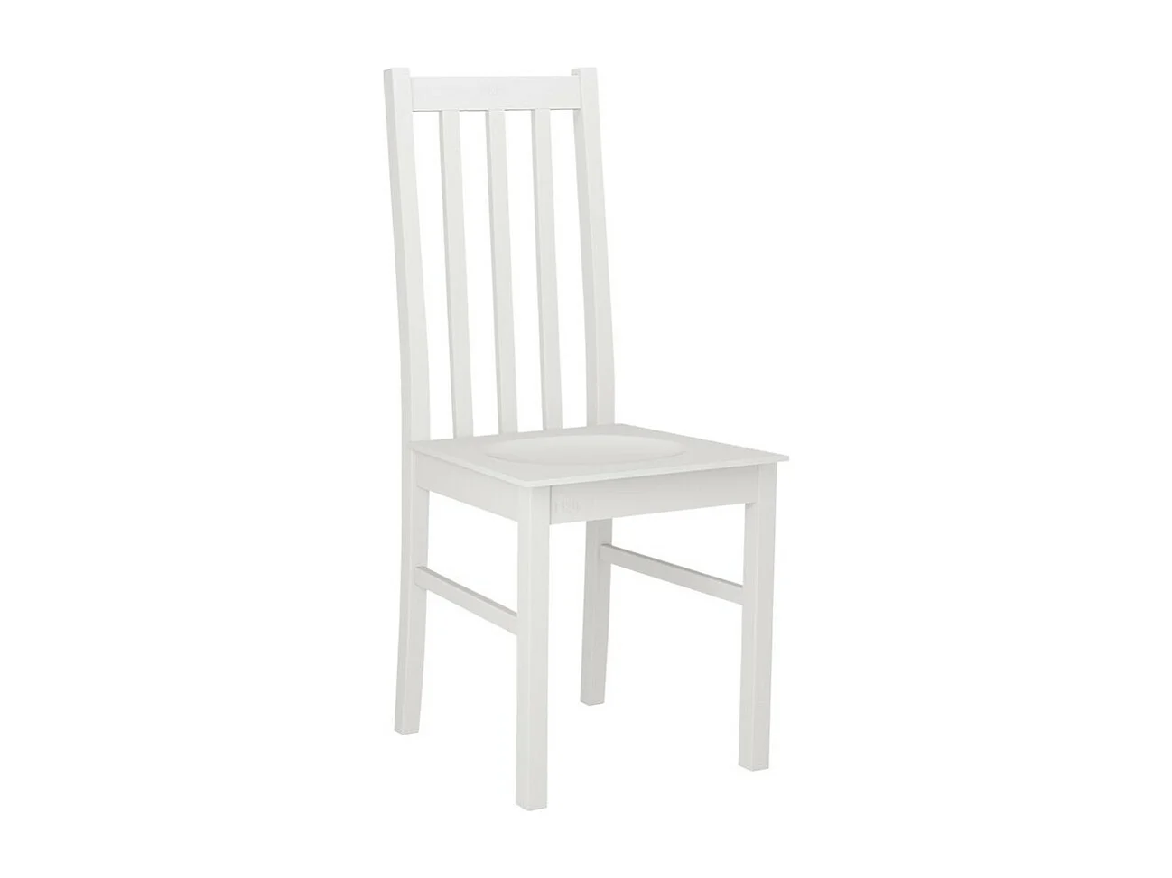 Chaise Victorville 115, Blanc, 94x43x46cm, Bois, En bois, Mobilier déjà assemblé