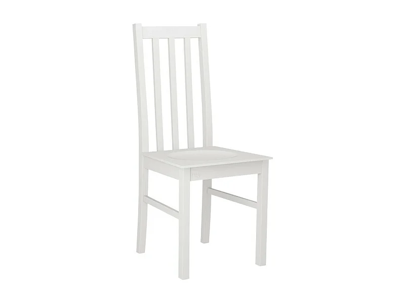 Silla Victorville 115, Blanco, 94x43x40cm, Madera, De madera, Muebles ya montados