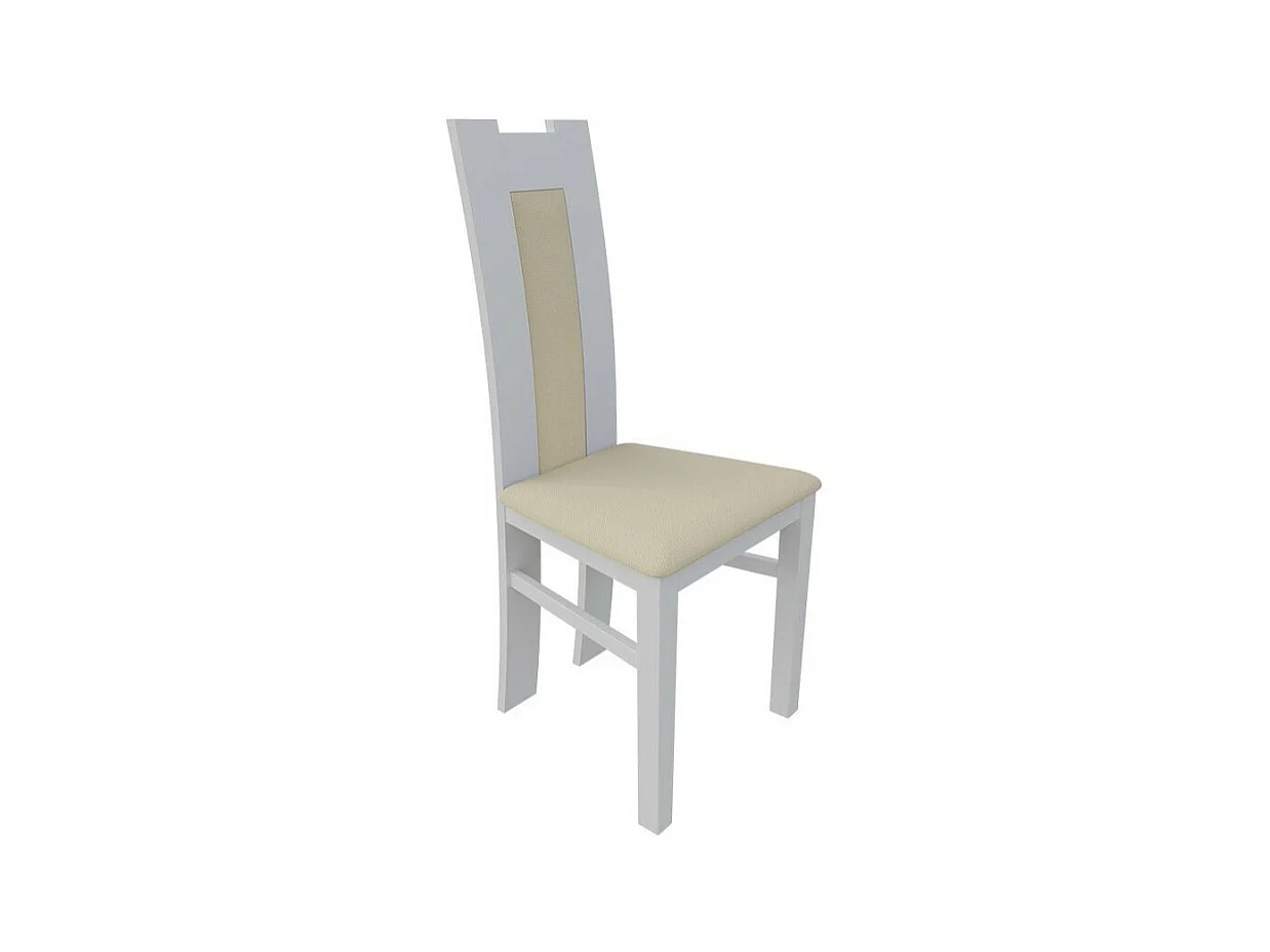 Sedia Sparks 109, 96x46x40cm, Eco pelle, Di legno, Legno
