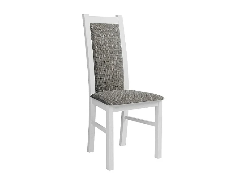 Silla Sparks 116, Blanco|Gris, 95x44x40cm, Tapiz, De madera, Madera