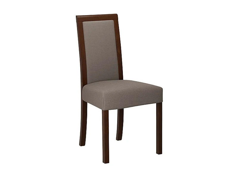 Chaise Victorville 161, Brun clair|Noix, 93x45x41cm, Tapisserie, En bois, Bois