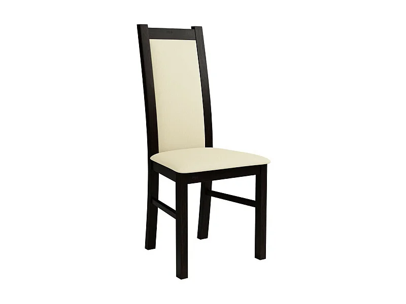 Sedia Sparks 116, Wenge|Crema, 95x44x40cm, Eco pelle, Di legno, Legno