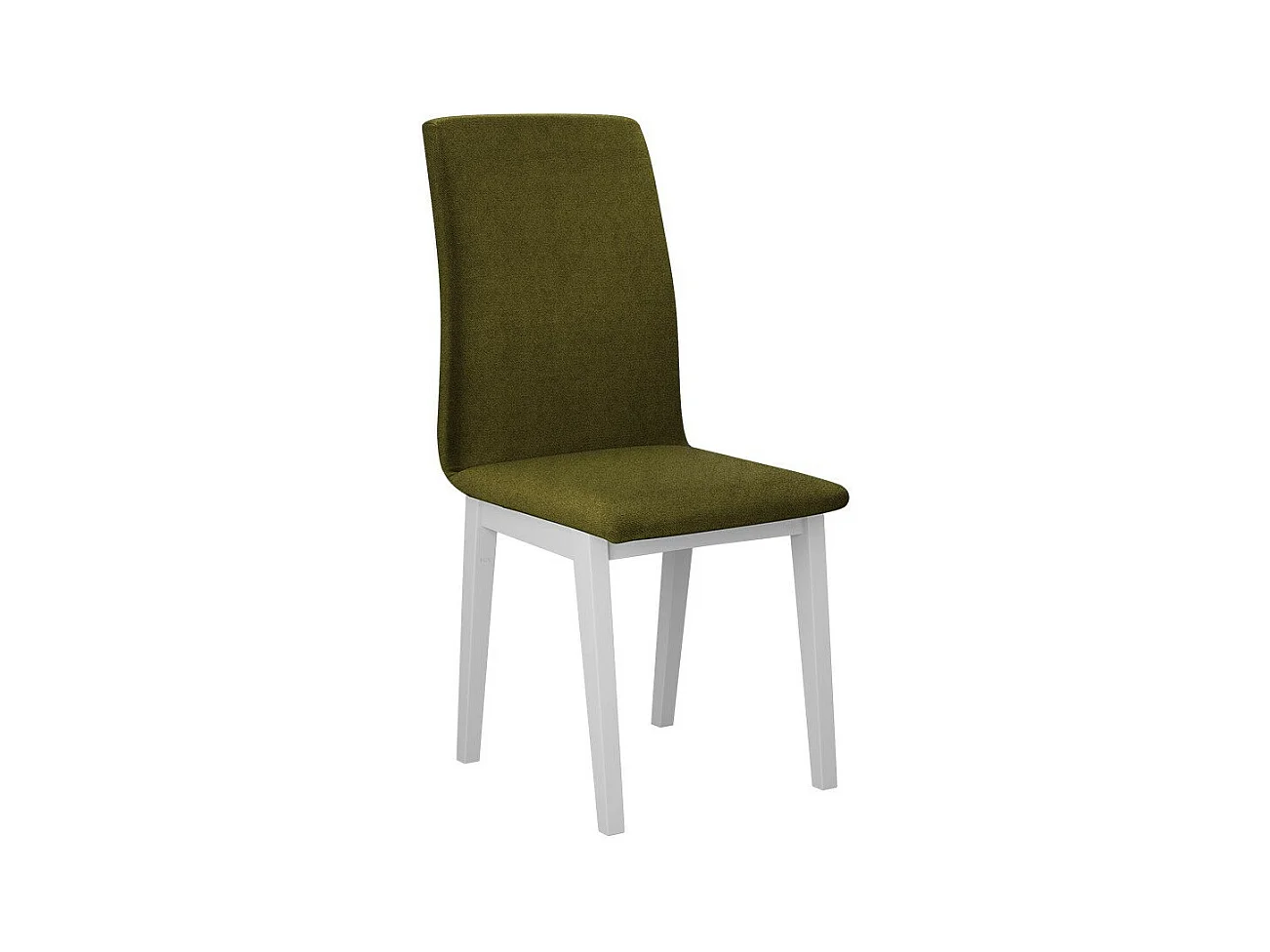 Chaise Victorville 268, Vert|Blanc, 90x43x51cm, Tapisserie, En bois, Bois