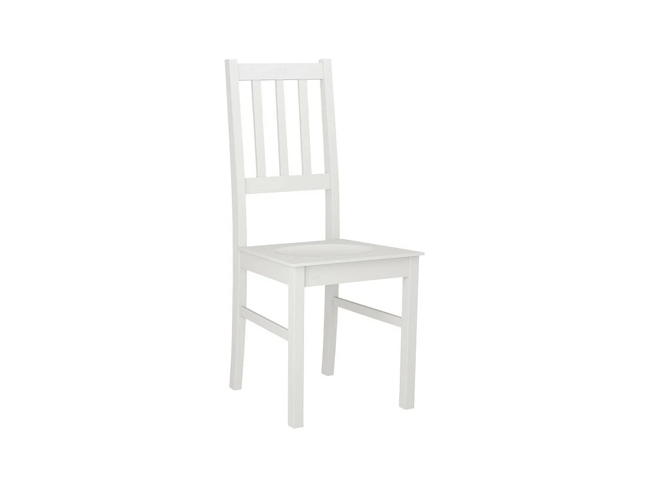 Silla Victorville 114, Blanco, 94x43x40cm, Madera, De madera, Muebles ya montados