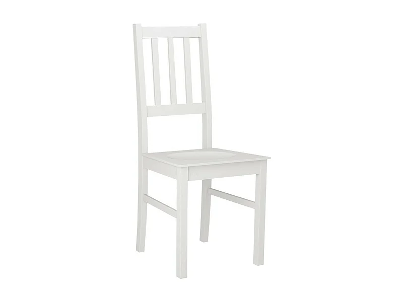 Silla Victorville 114, Blanco, 94x43x40cm, Madera, De madera, Muebles ya montados
