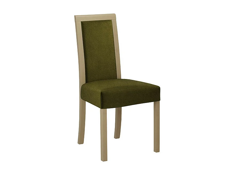 Silla Victorville 161, Roble Sonoma|Verde, 93x45x41cm, Tapiz, De madera, Madera