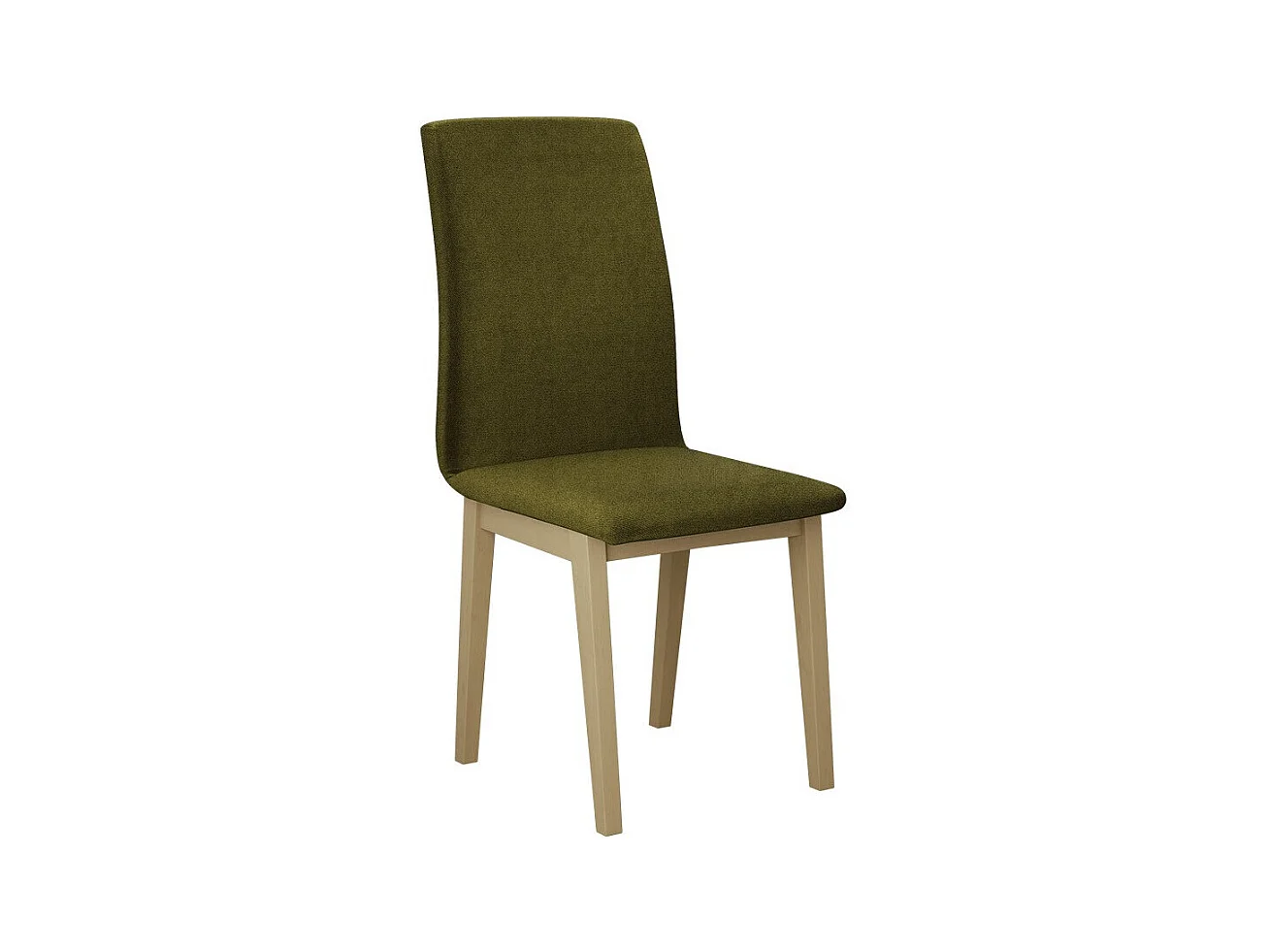Chaise Victorville 268, Sonoma chêne|Vert, 90x43x51cm, Tapisserie, En bois, Bois