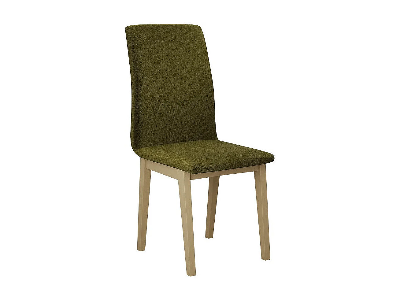 Silla Victorville 268, Verde|Roble Sonoma, 90x43x40cm, Tapiz, De madera, Madera