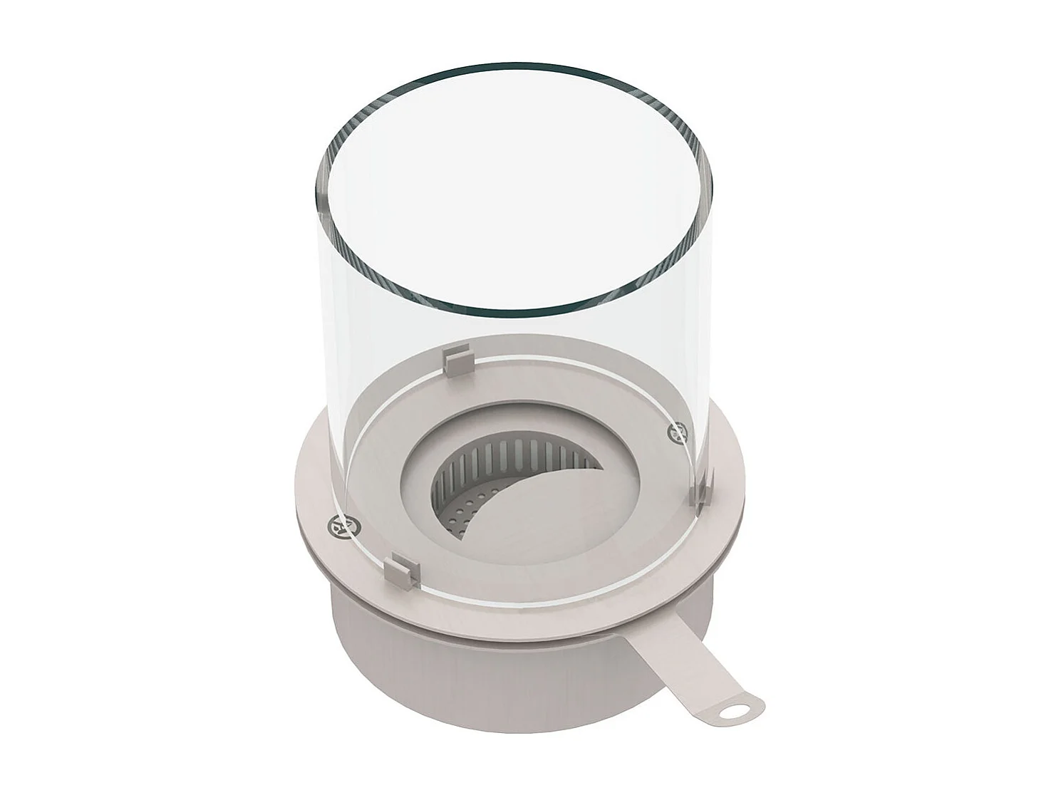 Bruciatore tondo per camino a bioetanolo inox 3 lt d.30