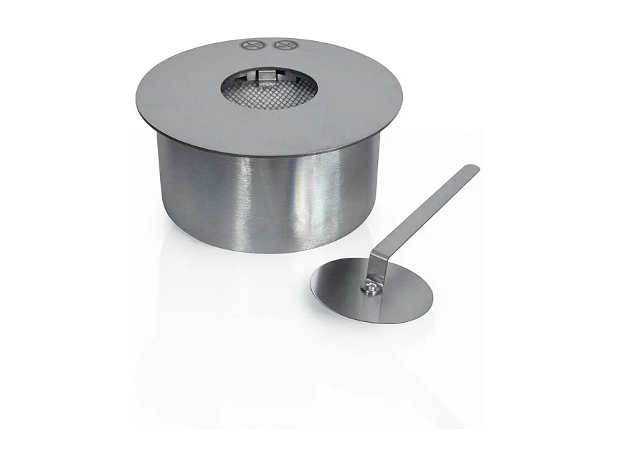 Brûleur rond pour cheminée au bioéthanol biocheminée en acier inoxydable 2,5 lt d.25 cm