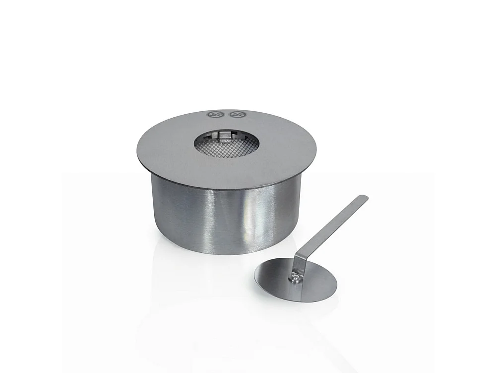 Brûleur rond pour cheminée au bioéthanol biocheminée en acier inoxydable 2,5 lt d.25 cm