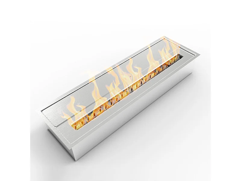 Kominek na bioetanol palnik biokominek ze stali nierdzewnej 4,5 l 61X18XH9,5 cm