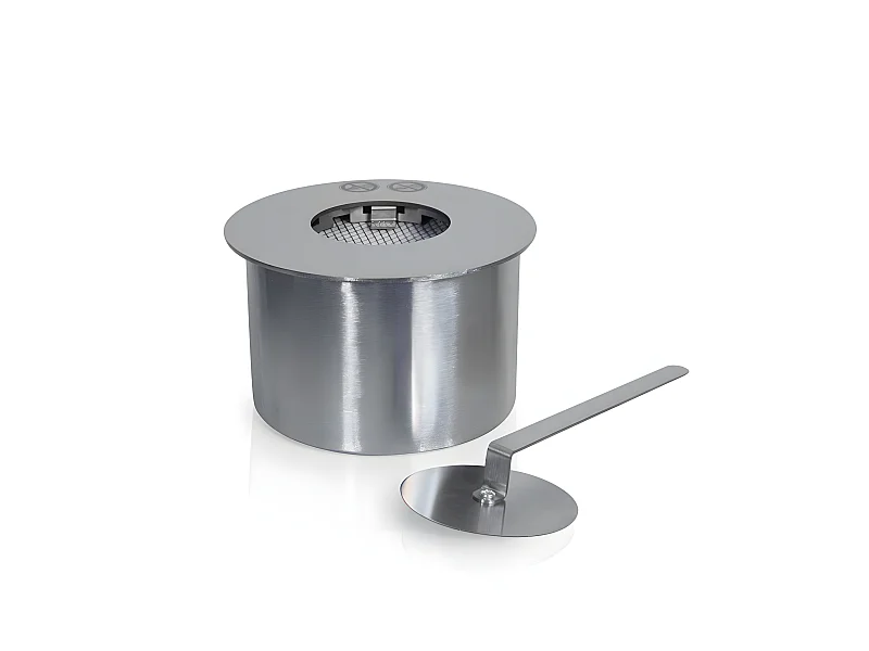 Quemador redondo para chimenea de bioetanol inox 1,5 lt d.17 cm