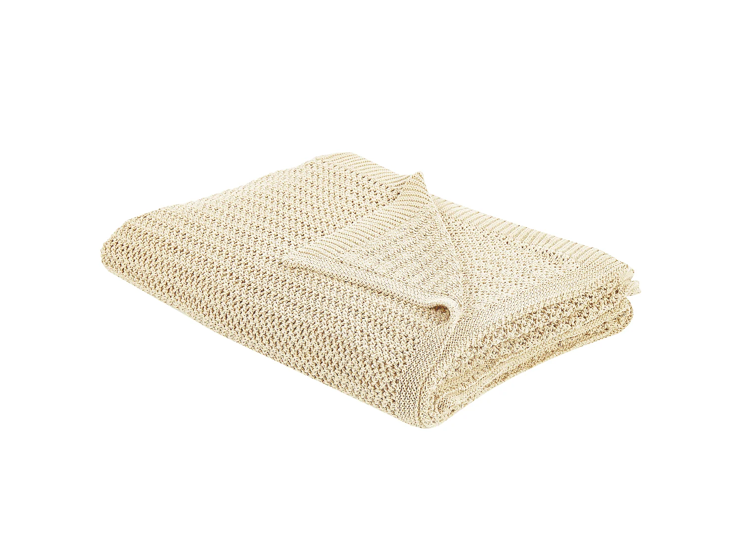 Bedspread ILEN Cotton 150 x 200 cm Beige