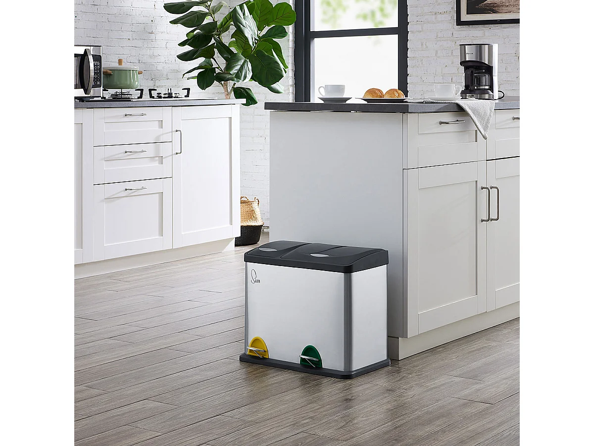 Poubelle de tri sélectif Acier inoxydable