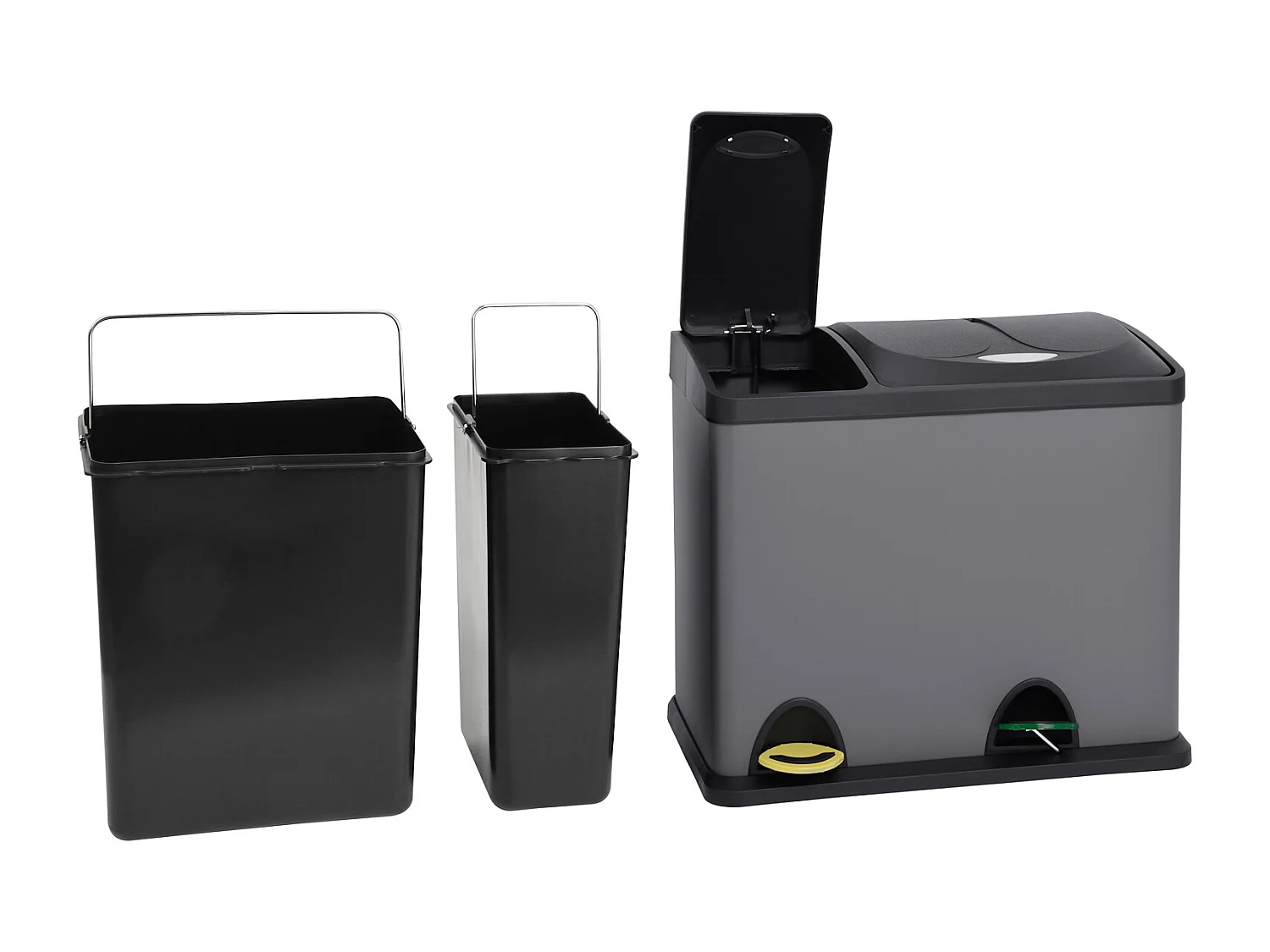 Poubelle de tri sélectif Acier inoxydable