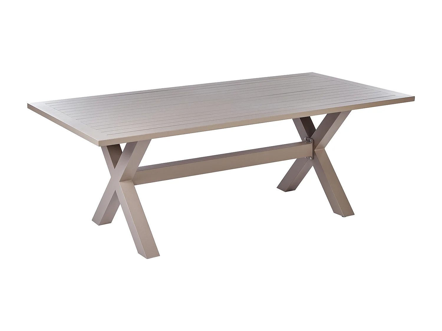 Tuin eettafel CASCAIS 200 cm 105 cm Metaal Taupe