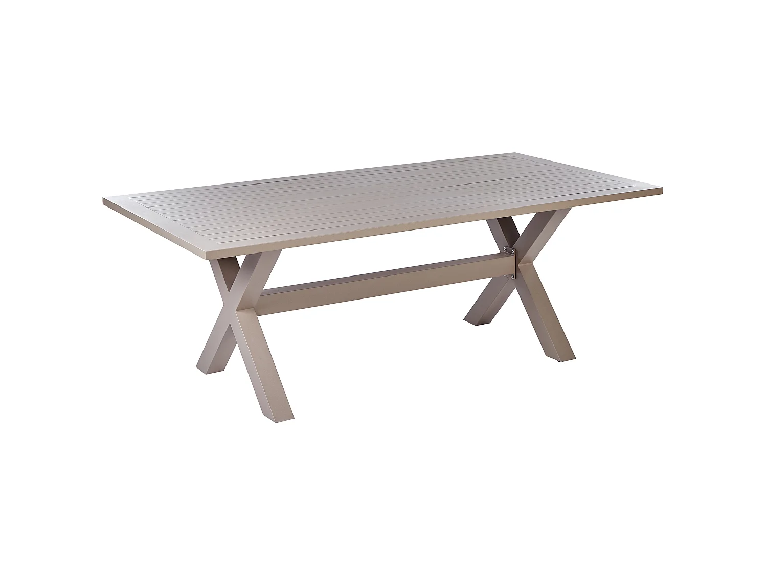 Tuin eettafel CASCAIS 200 cm 105 cm Metaal Taupe
