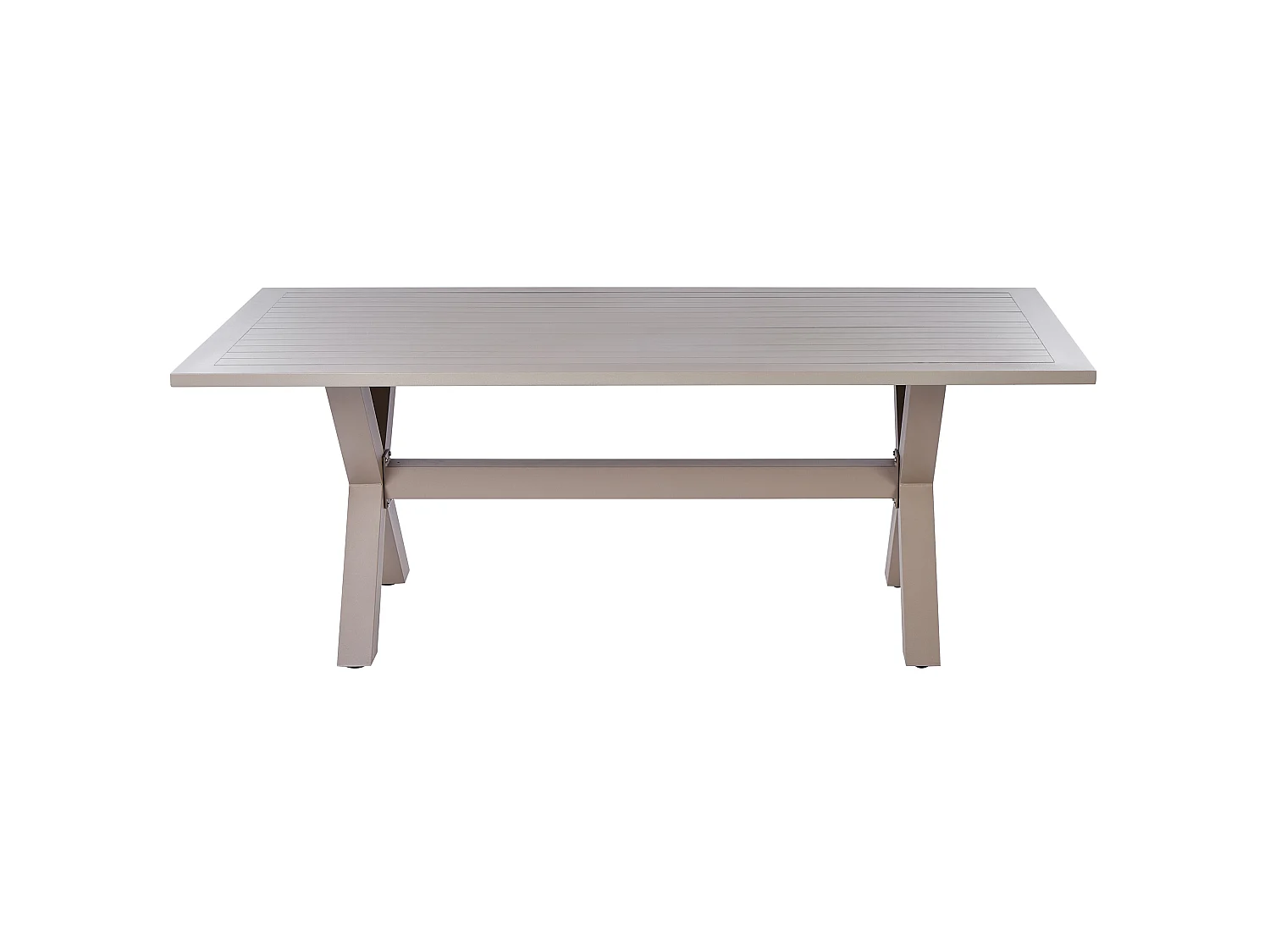 Tuin eettafel CASCAIS 200 cm 105 cm Metaal Taupe