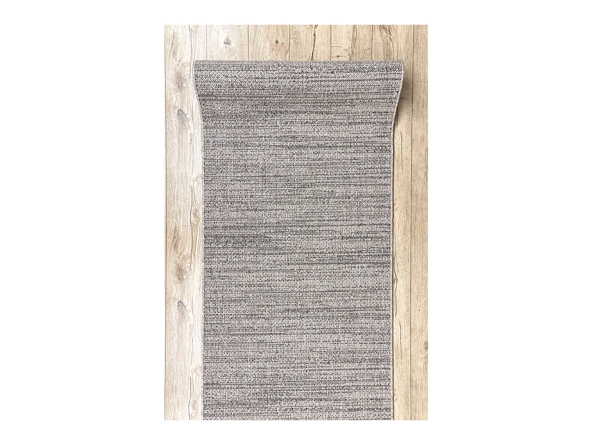 TAPIS DE COULOIR SIZAL FLOORLUX modèle 20389 argentin / noir 80x200 cm